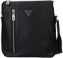 Guess Heren Scala Xbody Verticale Rits Zwarte Schoudertas Black Heren - Thumbnail 1
