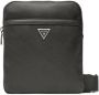 Guess Certosa Xbody Flat Saffiano Zwarte Schoudertas Black - Thumbnail 5
