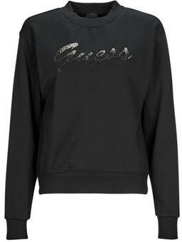 Guess Sweatshirt met Strass Logo Zwart Black Dames