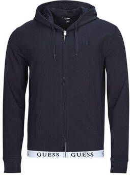Guess Zip Logo Sweatshirt Les Bleus Blue Heren