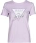Guess Liliac Print Korte Mouw T-Shirt Purple Dames - Thumbnail 3