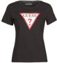 Guess Zwart Bedrukt T-Shirt voor Vrouwen Black Dames - Thumbnail 1