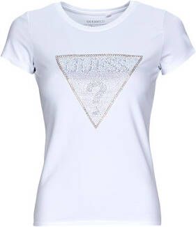 Guess T-shirt Korte Mouw SS TRIANGLE CRYSTAL LOGO R4