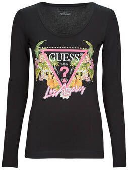 Guess T-Shirt Lange Mouw LS SN TRIANGLE FLOWERS TEE