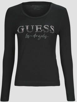 Guess Logo Micro Studs Longsleeve T-shirt Black