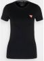 Guess Stretch T-shirt Zwart Slim Fit Korte Mouwen Black Dames - Thumbnail 1