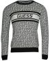 Guess Gebreide pullover met all-over labelmotief model 'PALMER' - Thumbnail 2