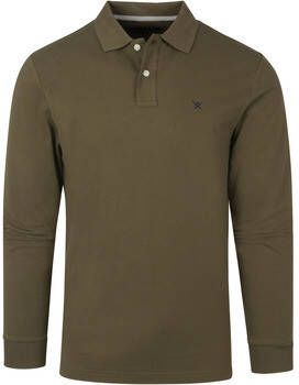 Hackett T-shirt Long Sleeve Polo Khaki