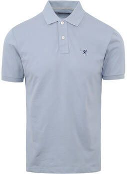 Hackett T-shirt Polo Lichtblauw