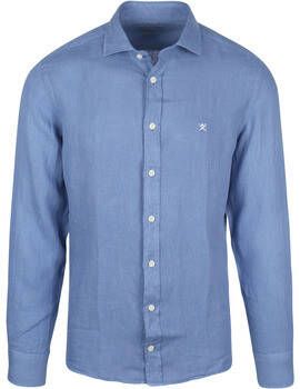 Hackett Overhemd Lange Mouw Overhemd Gar t Dyed Blauw