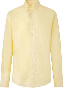 Hackett Overhemd Lange Mouw Overhemd Gar t Dyed Geel