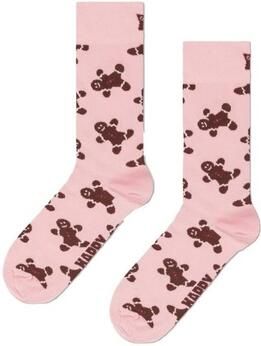 Happy Socks Regular fit sokken met motiefstitching model 'Gingerbread Man'
