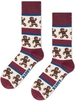 Happy Socks Sokken met een all-over look model 'Gingerbread Stripe'