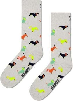 Happy Socks Sokken met motiefstitching model 'Puppy Love'