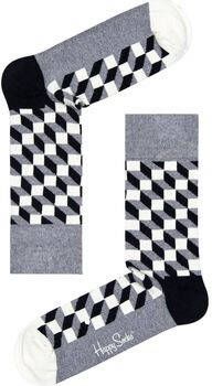 Happy Socks Sokken Blokken Zwart
