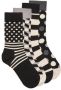 Happy Socks Sokken 4-Pack Classic Black & White Socks Gift Set (set 4 paar) - Thumbnail 1
