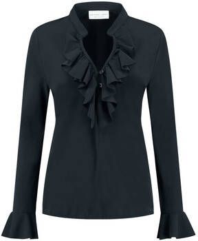 Helena Hart Tuniek 7257 blouse ruche marine