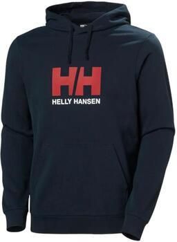 Helly Hansen Navy Blauw Logo Hoodie Blue Heren