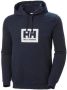 Helly Hansen Zachte biologisch katoenen hoodie met geborstelde fleece voering Blue Heren - Thumbnail 1