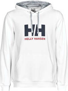 Helly Hansen Katoenen Sweatshirt met Logo Illustratie White