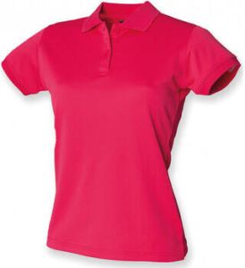 Henbury Polo Shirt Korte Mouw Polo femme Cool Plus