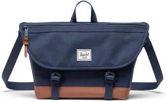 Herschel Schoudertas Cove Small Messenger Navy Saddle brown