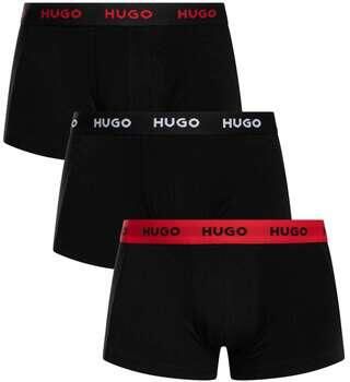 HUGO underwear Trunk TRIPLET PACK met logo-opschrift op de band (set 3 stuks) - Foto 3