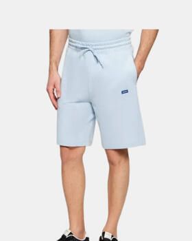 HUGO Blue Regular fit sweatshorts van puur katoen Model 'NASENSIO' - Foto 3