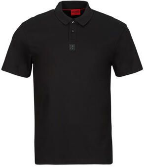 HUGO Regular fit poloshirt met labelbadge model 'Deabono'