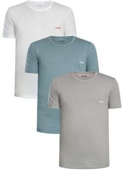 HUGO Regular fit T-shirt set van puur katoen in Set van 3 - Foto 3