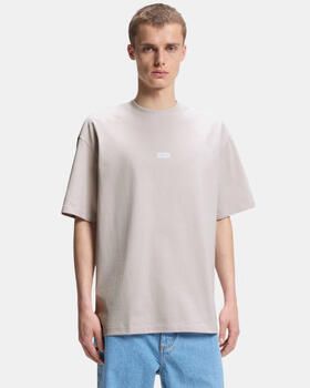 HUGO Blue Loose fit t-shirt van 100% katoen model 'Nalono' - Foto 4