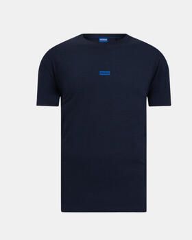 HUGO Blue Loose fit T-shirt van puur katoen - Foto 3