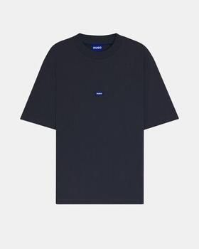 Hugo Blue Regular fit T-shirt van puur katoen - Foto 7