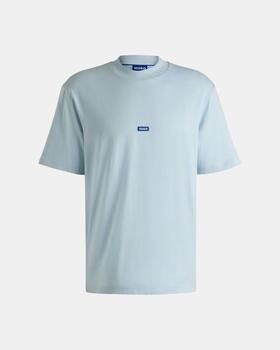 OTTO HUGO Blue T-shirt Nieros met logo-patch - Foto 2