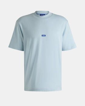 HUGO Blue regular fit T-shirt van puur katoen model 'NIEROS' - Foto 4
