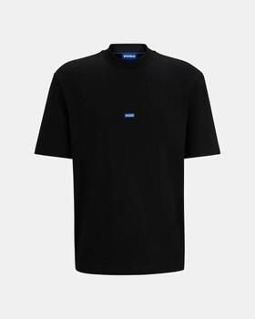 Hugo Blue T-shirt met labelstitching model 'Nieros' - Foto 14