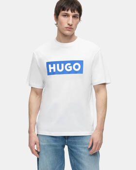 HUGO Blue T-shirt Nico met grote logo-print unisex - Foto 16