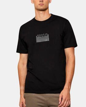 HUGO Regular fit T-shirt van katoenen jersey model 'DELASTIO' - Foto 2