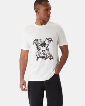 HUGO Regular fit T-shirt van puur katoen model 'DUBROX' - Foto 3