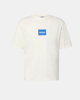HUGO Blue regular fit T-shirt van puur katoen model 'NAYONIX' - Foto 3