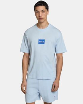 HUGO Blue regular fit T-shirt van puur katoen model 'NAYONIX' - Foto 3