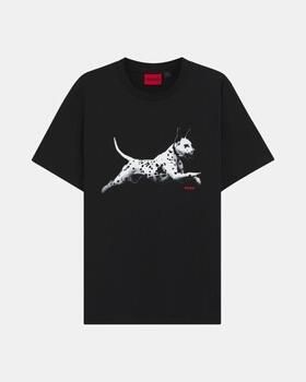 HUGO regular fit T-shirt van puur katoen - Foto 3