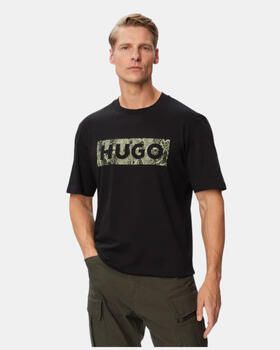 HUGO Blue Regular fit t-shirt van puur katoen model 'NERPIENT' - Foto 2