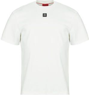 HUGO Regular fit T-shirt van puur katoen model 'DALILE' - Foto 3