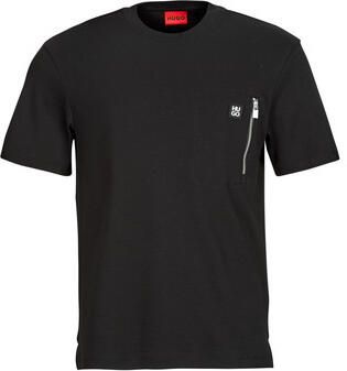 HUGO Regular fit T-shirt met borstzak model 'Dargentee'