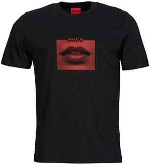 Boss T-shirt Korte Mouw Deterni Lips Grafisch T-shirt