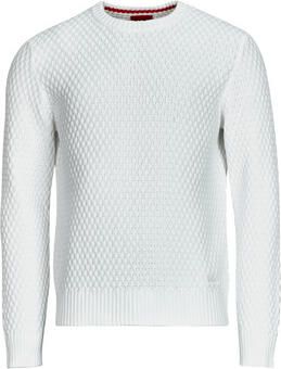 HUGO Regular fit gebreide pullover met 3D-structuurmotief model 'SYER'