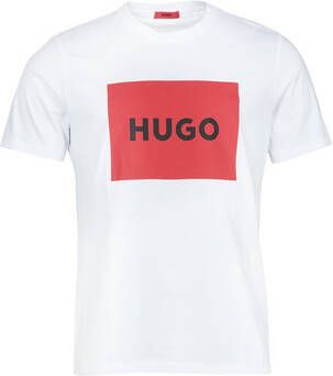 HUGO T-shirt met labelprint model 'DULIVE'