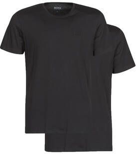 Hugo Boss t-shirt zwart uni 2-pack ronde hals