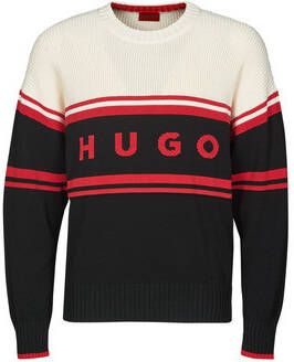 Hugo Boss Round-neck Knitwear Zwart Heren